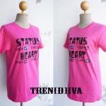 Heart Status T-Shirt (Pink)