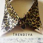 Leopard Tiger Cool Fashion Fake Collar