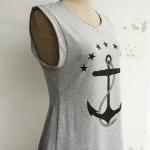 The Anchor Asymmetric Hem Women Tee T-shirt (light..