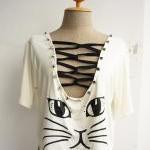 The Cat Women Cool Stud T-shirt (white)