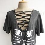 The Cat Women Cool Stud T-shirt (dark Gray)
