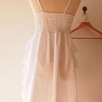 Spaghetti Strap Layer Skirt Maxi Dress Pure Cotton..