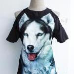 The Wolf Open Shoulder Cool Blouse Size Xs-s