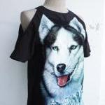 The Wolf Open Shoulder Cool Blouse Size Xs-s