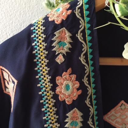 Navy Boho Cardigan Kimono