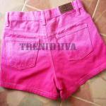 High Waisted Pink Shorts Cool Gradient Pink Shorts