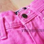 High Waisted Pink Shorts Cool Gradient Pink Shorts
