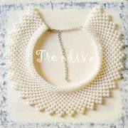 Elegant Pearl Collar Necklace Fashion Collar Necklace Jewelry Collar 2