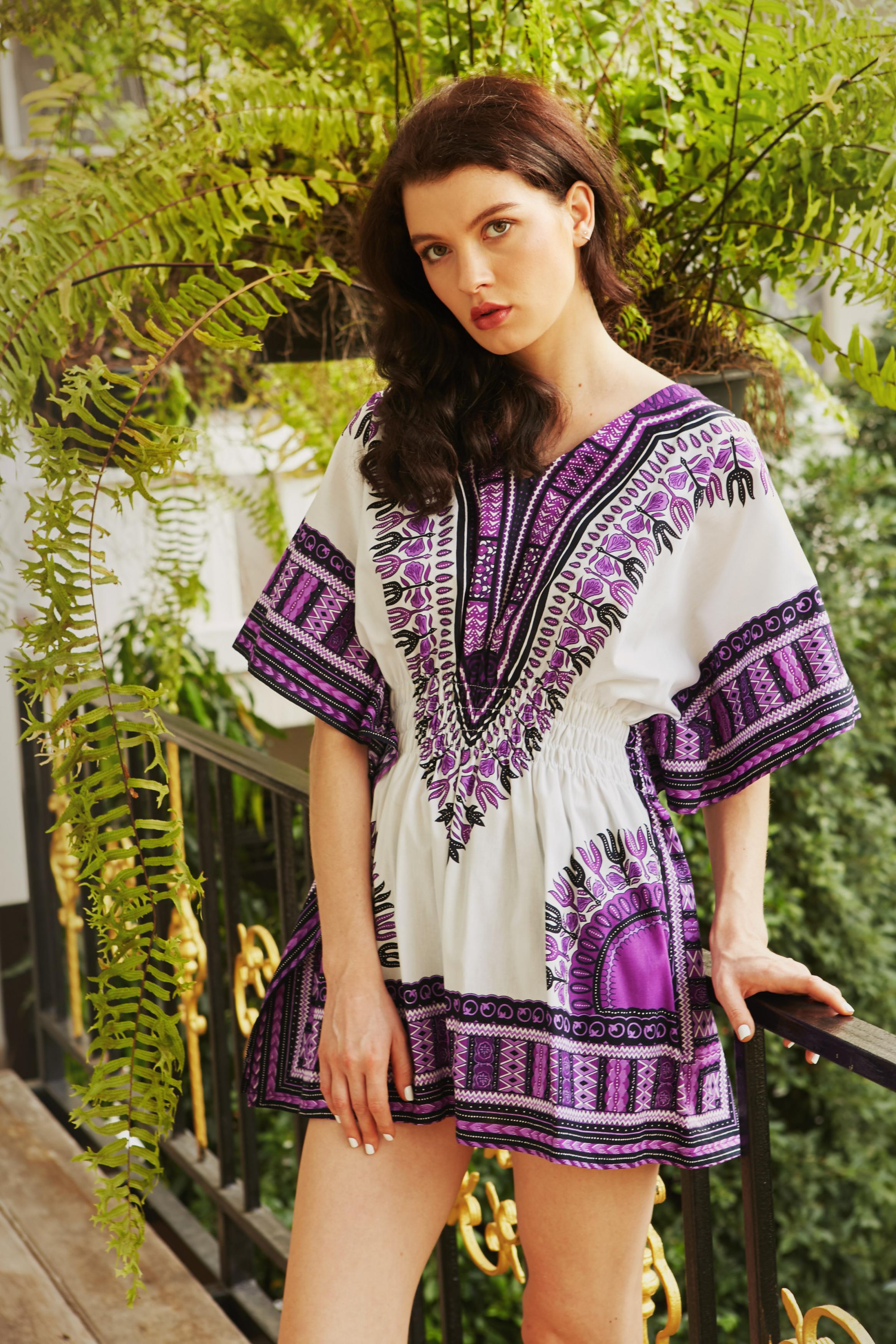 Boho Dress Bohemian Dress Hippie Dress Purple Summer Dress Coachella Dress  Tribal Wonderfruit Dress on Luulla